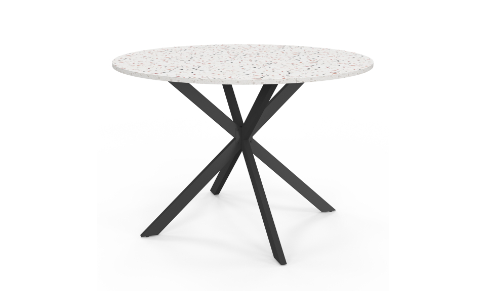 Table à manger ronde Soline Ø110cm effet terrazzo Table à manger ronde Soline Ø110cm effet terrazzo