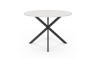 Table à manger ronde Soline Ø110cm effet terrazzo Table à manger ronde Soline Ø110cm effet terrazzo
