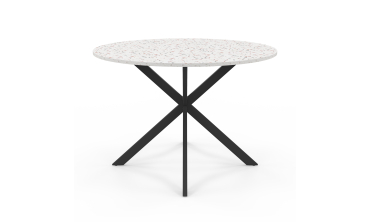Table à manger ronde Soline Ø110cm effet terrazzo Table à manger ronde Soline Ø110cm effet terrazzo
