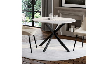 Table à manger ronde Soline Ø110cm effet terrazzo Table à manger ronde Soline Ø110cm effet terrazzo