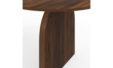 Table à manger Japandi effet bois noyer 160cm Table à manger Japandi effet bois noyer 160cm