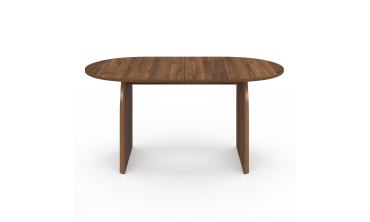 Table à manger Japandi effet bois noyer 160cm Table à manger Japandi effet bois noyer 160cm