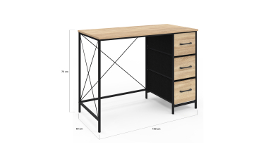 Bureau Iris 3 tiroirs