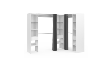 Dressing Justine d'angle 230cm blanc
