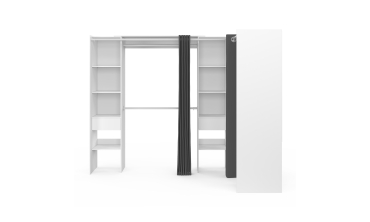 Dressing Justine d'angle 230cm blanc