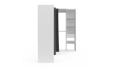 Dressing Justine d'angle 230cm blanc