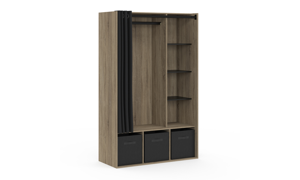 Dressing Camille 167cm effet bois