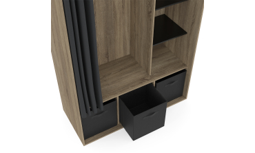 Dressing Camille 167cm effet bois