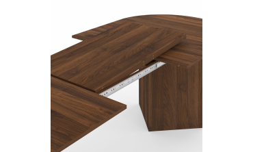 Table à manger extensible Gabin 200-300cm effet noyer