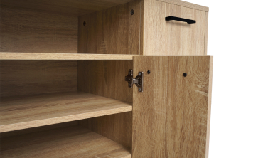 Meuble chaussures Alan 3 portes + niche latérale - 18 paires