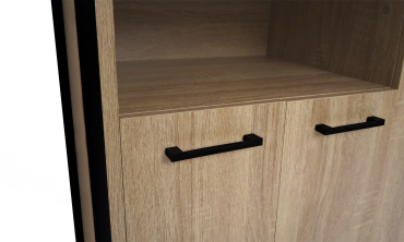 Meuble chaussures Alan 3 portes + niche latérale - 18 paires