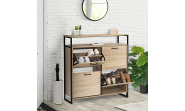 Meuble chaussures Alan 4 portes - 20 paires