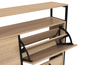 Meuble chaussures Alan 4 portes - 20 paires