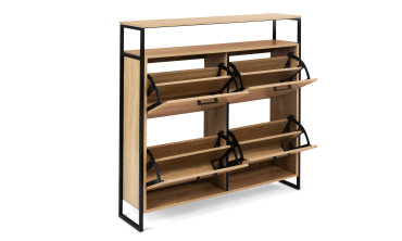 Meuble chaussures Alan 4 portes - 20 paires