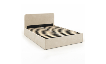 Lit coffre Louise 140x190cm velours beige