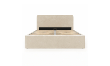 Lit coffre Louise 140x190cm velours beige