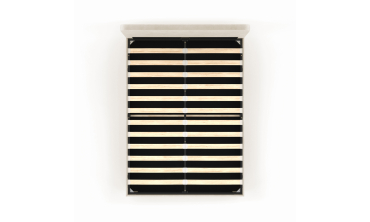 Lit coffre Louise 140x190cm velours beige