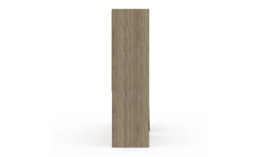 Dressing Justine extensible 120-180cm effet bois 5 tiroirs double colonne