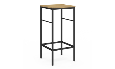Table haute repas Memphis  95cm + 4 tabourets