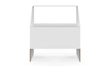 Etagère de rangement sous pente Jeanne blanche