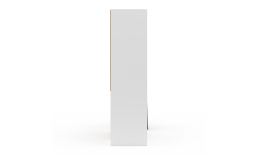 Dressing Justine extensible 120-180cm blanc 5 tiroirs double colonne