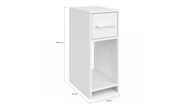 Tables de chevet Uma 1 tiroir - lot de 2