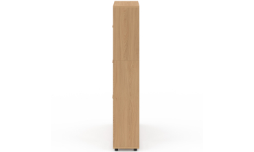 Meuble chaussures Faustine 3 portes + étagères - 18 paires