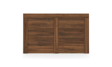 Lit coffre Sicilia 140x190cm effet bois noyer