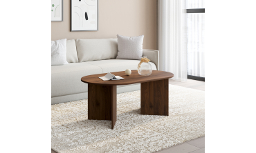 Table basse Gabin effet noyer