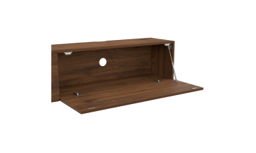 Meuble TV suspendu Michigan effet noyer L180cm