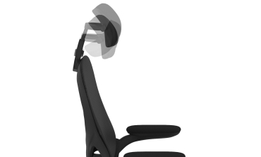 Fauteuil de bureau à roulettes James noir