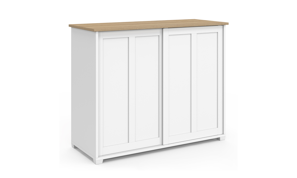Buffet Jamy 2 portes blanc 100cm