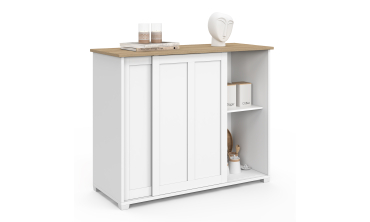 Buffet Jamy 2 portes blanc 100cm