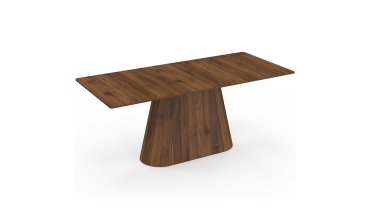 Table à manger extensible Rosita 160-200cm effet noyer