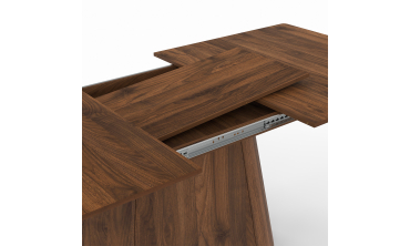 Table à manger extensible Rosita 160-200cm effet noyer