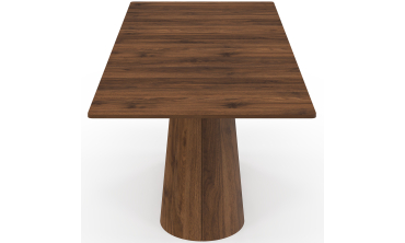 Table à manger extensible Rosita 160-200cm effet noyer