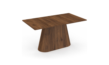 Table à manger extensible Rosita 160-200cm effet noyer