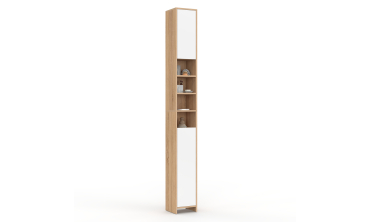 Colonne salle de bain Tom 2 portes 4 niches