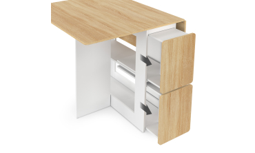 Ensemble repas Andy table pliante et 4 tabourets