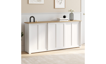 Buffet Jamy 3 portes blanc 160cm