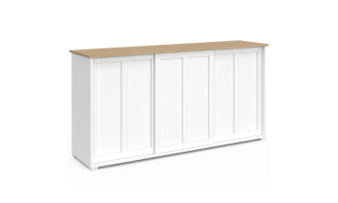 Buffet Jamy 3 portes blanc 160cm