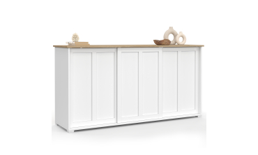 Buffet Jamy 3 portes blanc 160cm