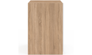 Meuble machine à laver Will effet hêtre 2 portes blanches