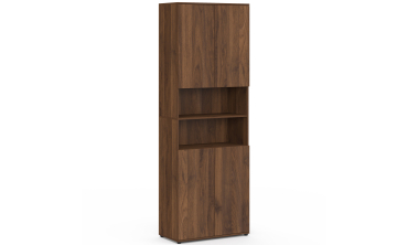 Armoire salle de bain Tom effet noyer 4 portes