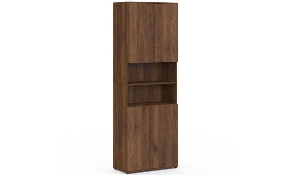 Armoire salle de bain Tom effet noyer 4 portes