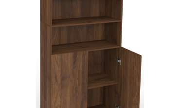 Armoire salle de bain Tom effet noyer 4 portes