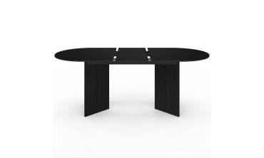 Table à manger extensible Gabin 160-200cm noir