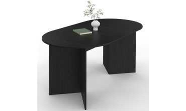 Table à manger extensible Gabin 160-200cm noir