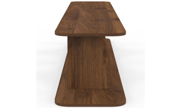 Meuble TV Japandi effet noyer L180cm