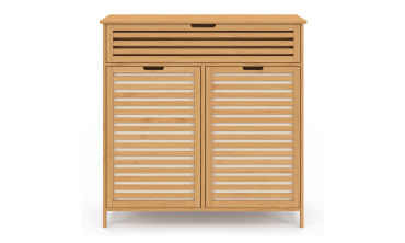 Meuble salle de bain Maya 2 paniers à linge bambou